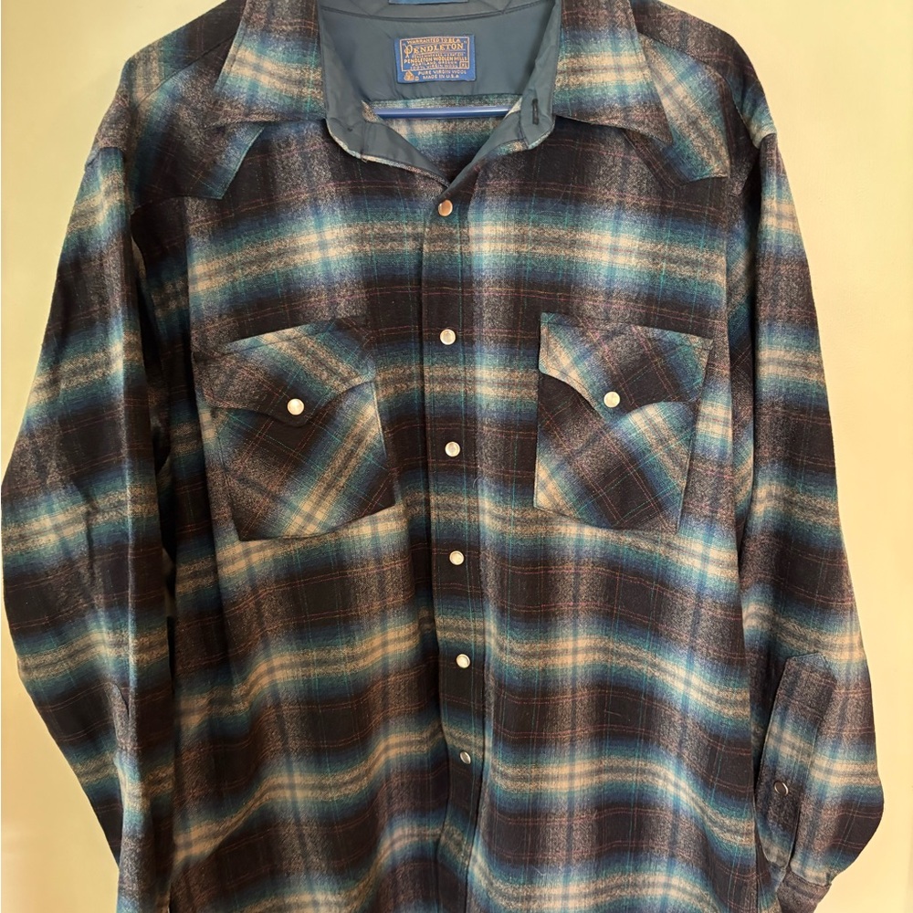 Pendleton %100 wool Button-Up Shirt